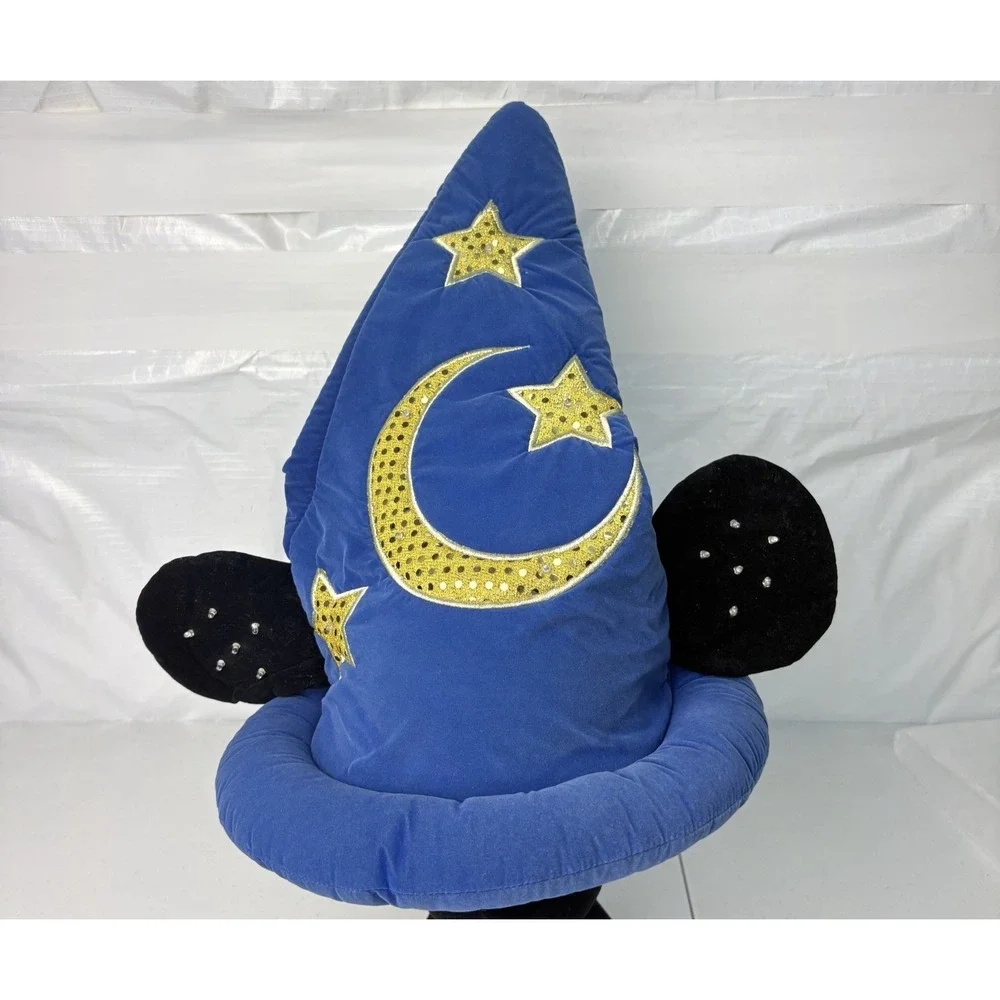 Walt Disney World Fantasia Blue & Gold Flashing Light Sorcerer Wizard Hat